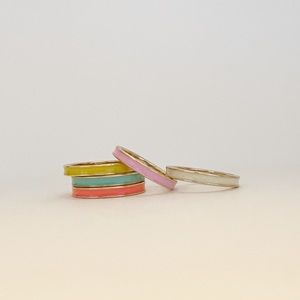 Baublebar Enamel Rings - Set of 5, Size 5